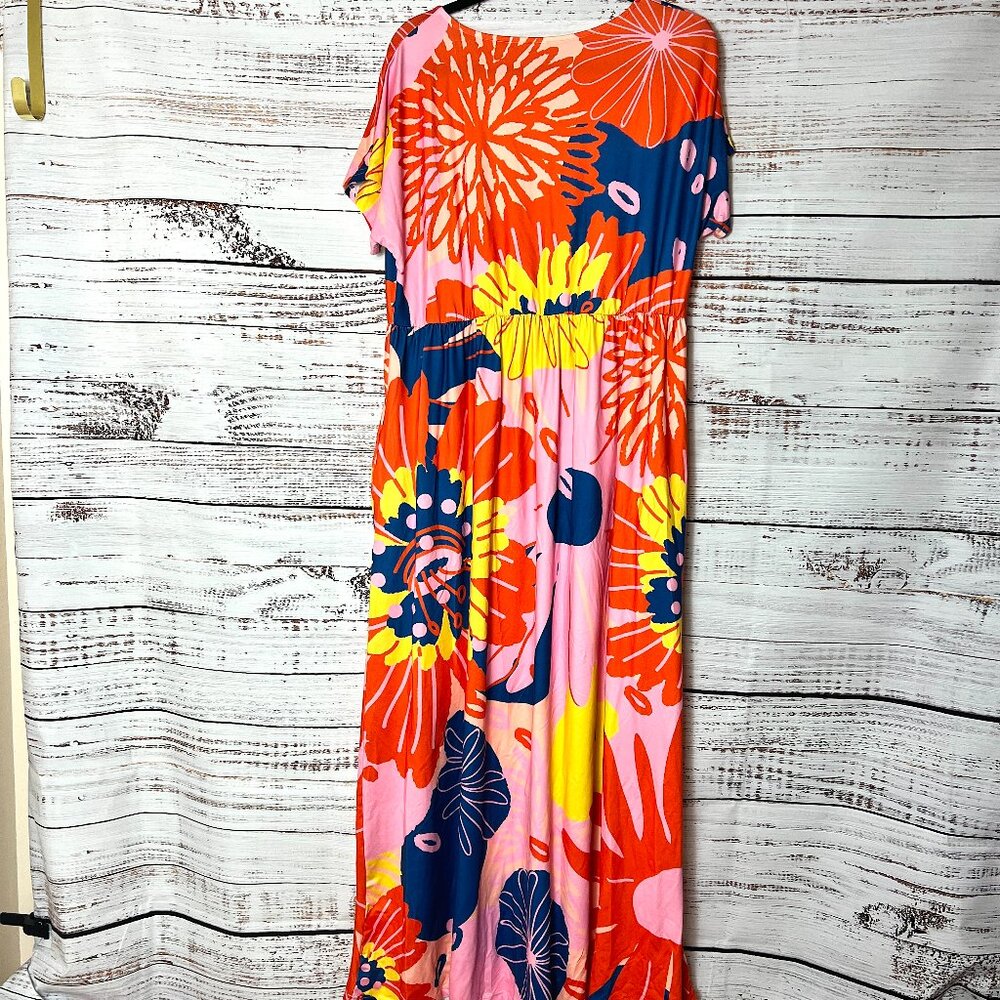Pink Daisy Floral Maxi size 1X